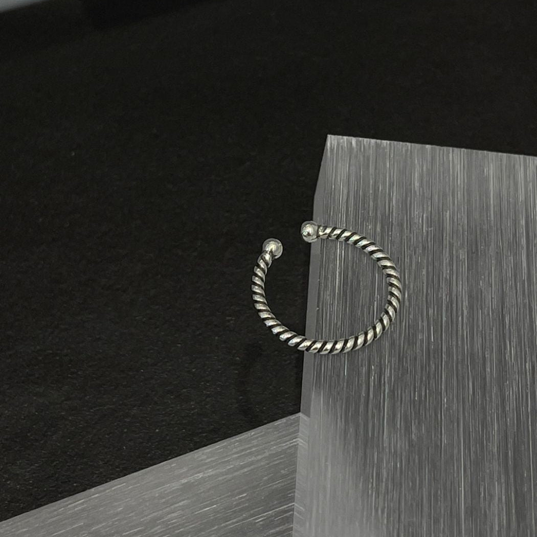 IKON  | 925Silver Twisted Open Ring