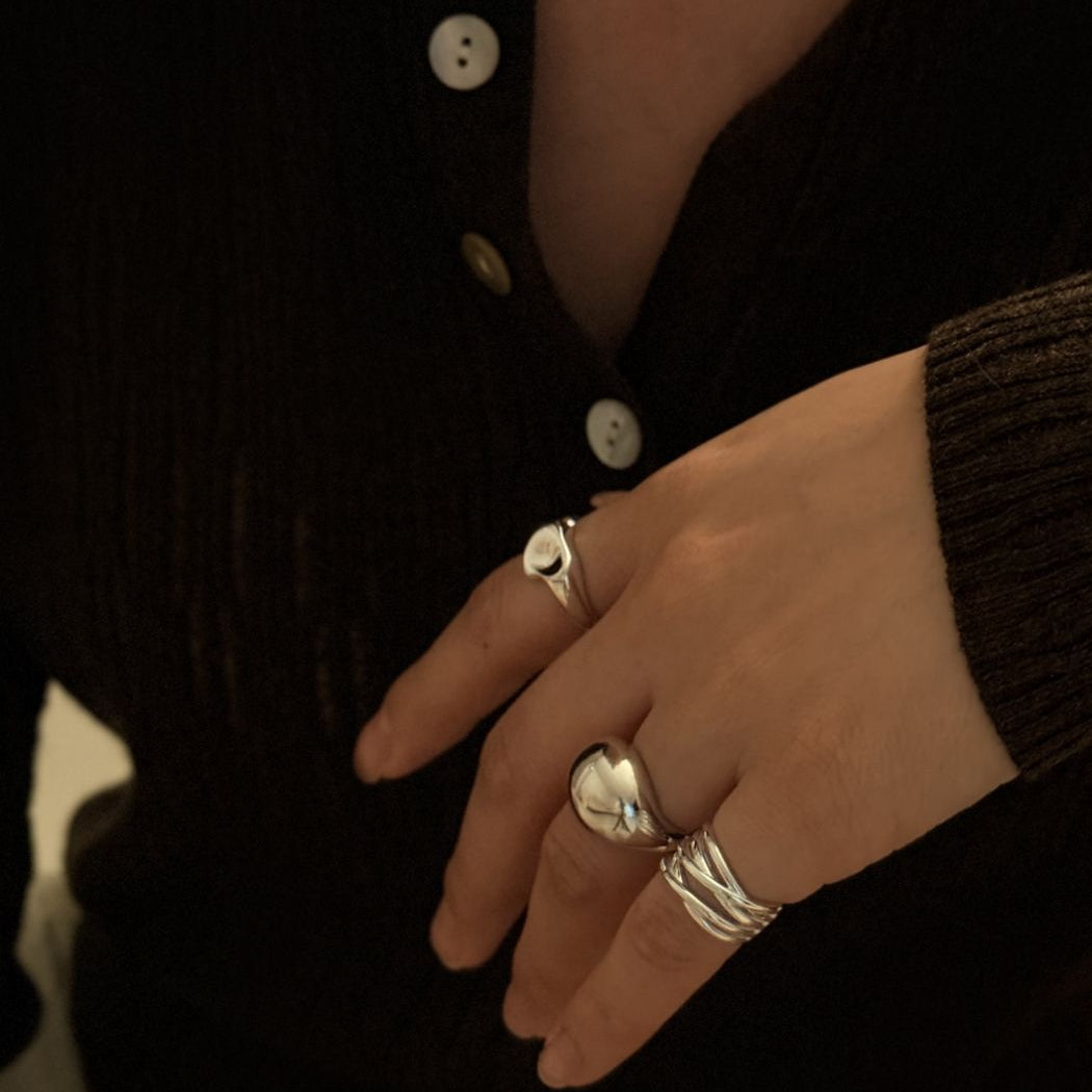 IKON DELUXE  | 925Silver Lucid Ripple Ring