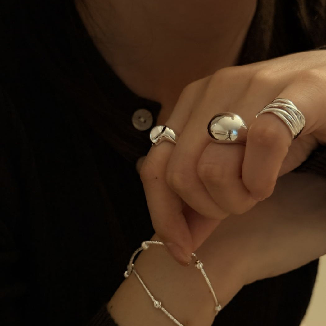 IKON DELUXE  | 925Silver Lucid Ripple Ring