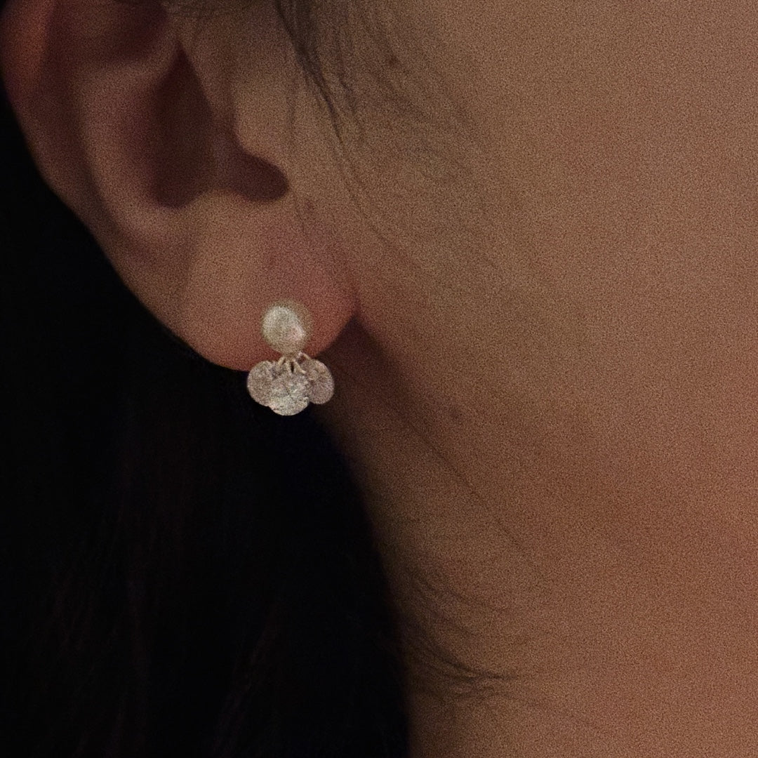IKON | 925Silver Stella Cluster Pearl Earrings