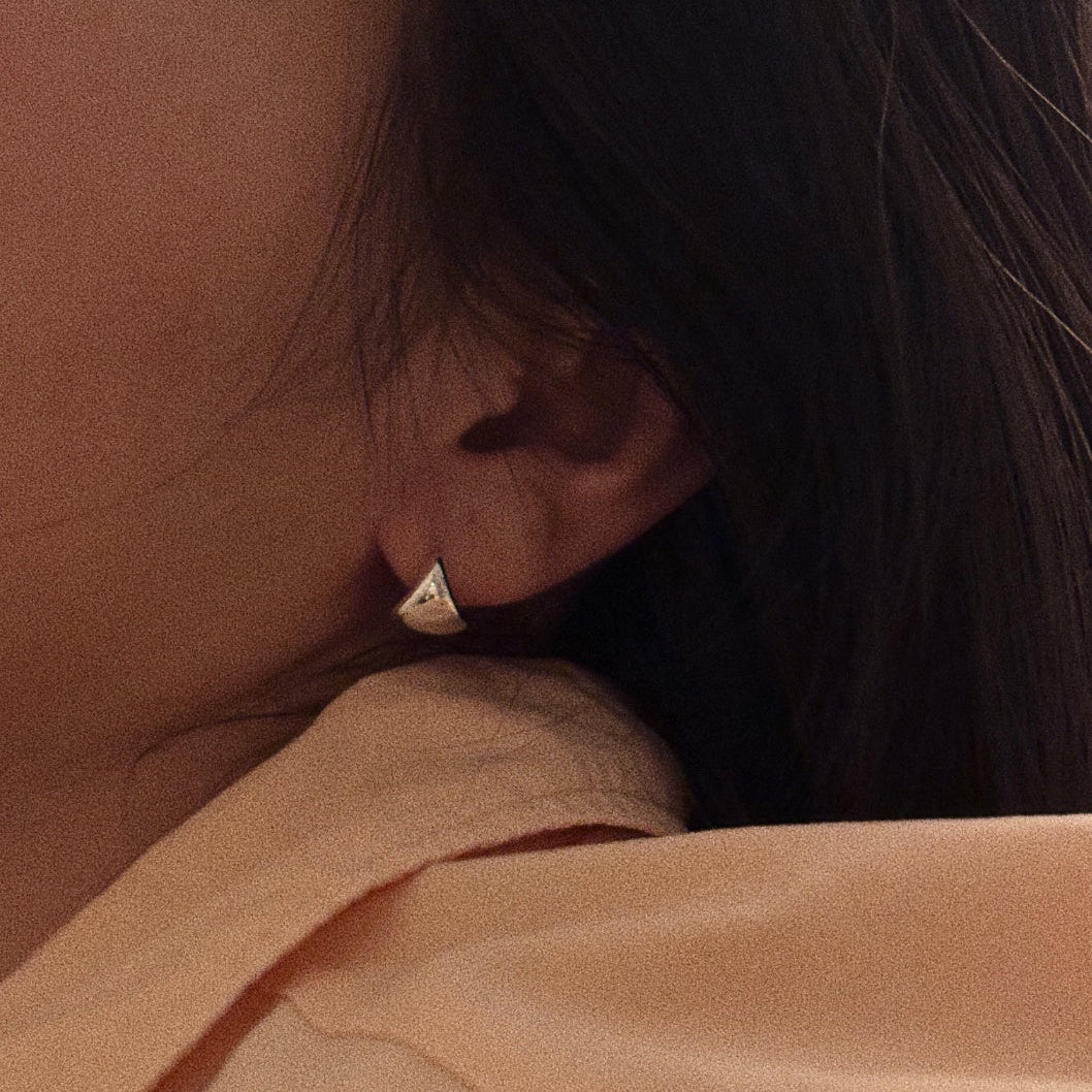 IKON DELUXE | 925Silver Dual-Texture Cavity Hoops Earrings