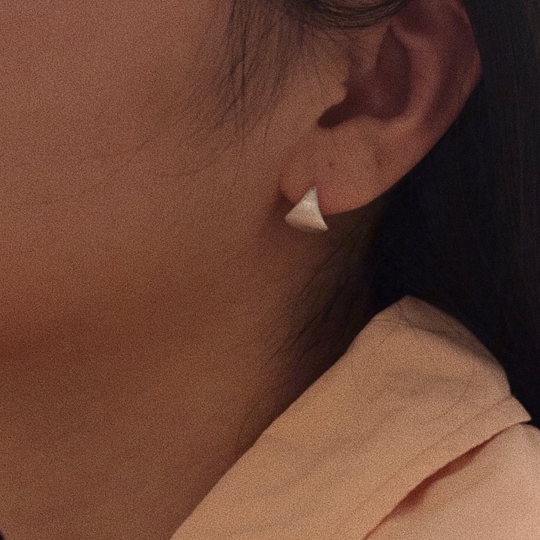 IKON DELUXE | 925Silver Dual-Texture Cavity Hoops Earrings