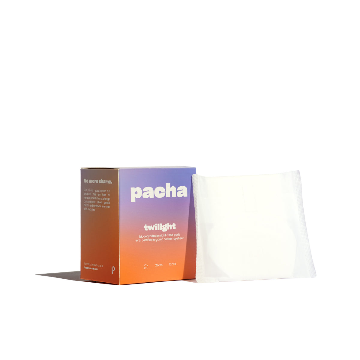 PACHA TWILIGHT ORGANIC COTTON NIGHT PADS (29 cm,10 pcs)